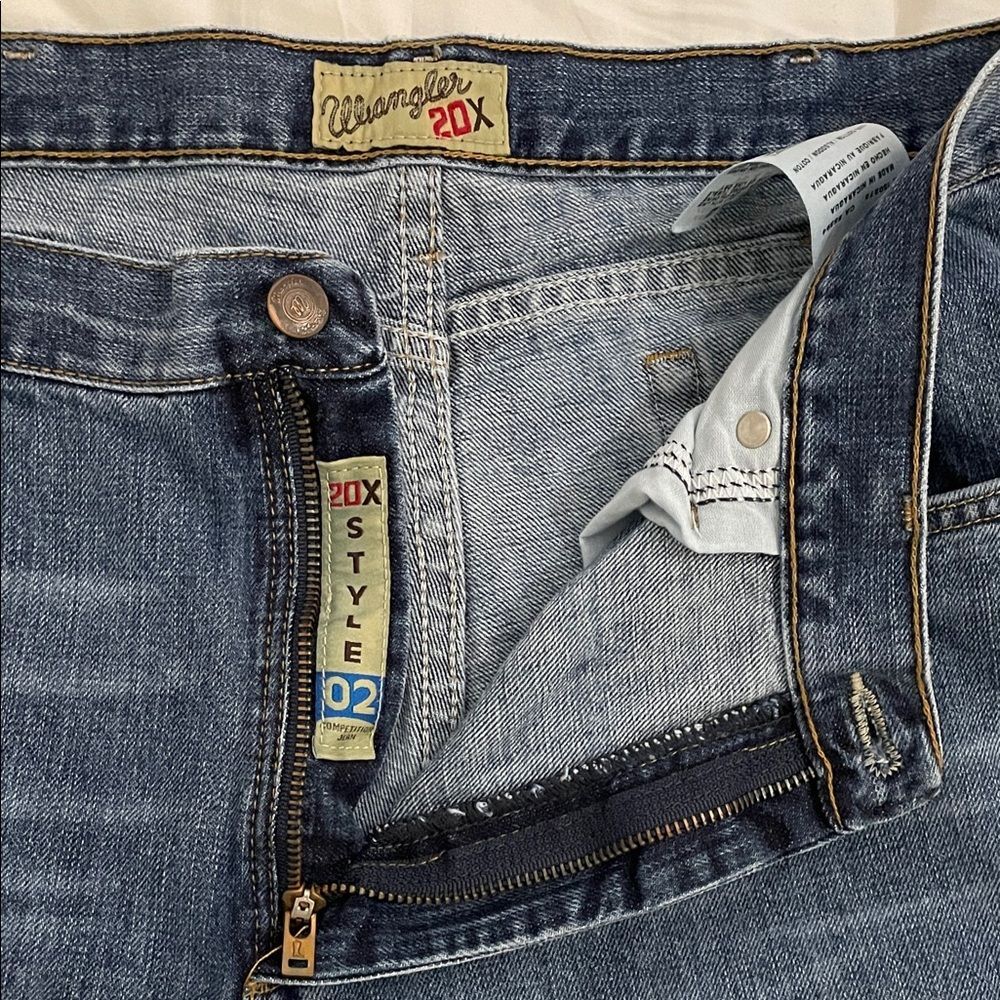 Wrangler 20X 02 Competition Slim Fit Jeans 36x34 Payson 02MWXPY Bootcut Denim - Picture 4 of 13